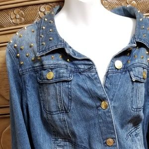 Jean crop jacket